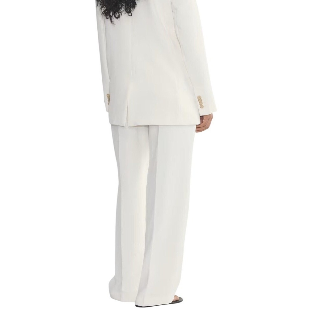 Aritzia Wilfred The Effortless Pant Curve-Fit Crepette Light Birch Size 0 - Picture 6 of 9